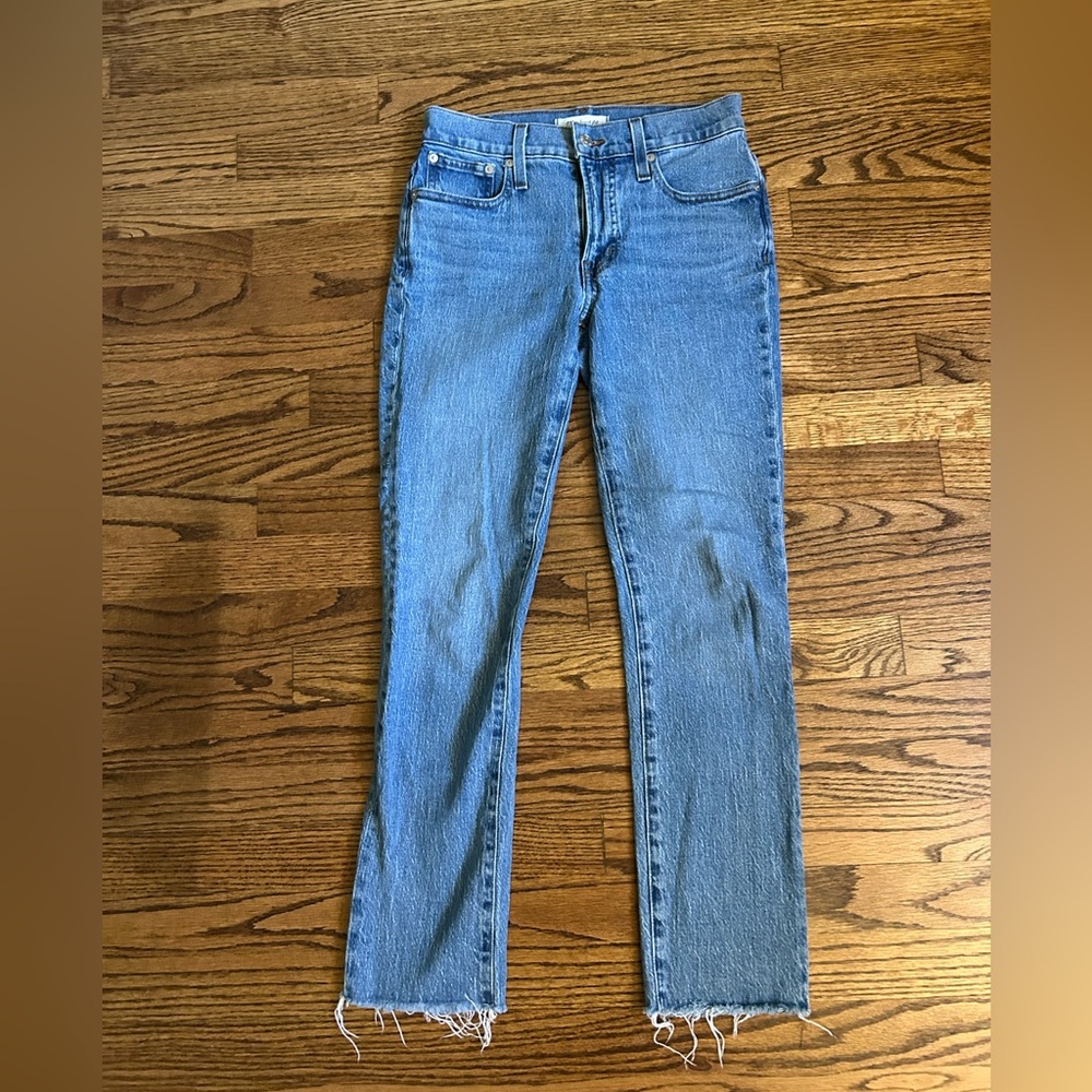 Madewell Blue Straight Leg Jeans